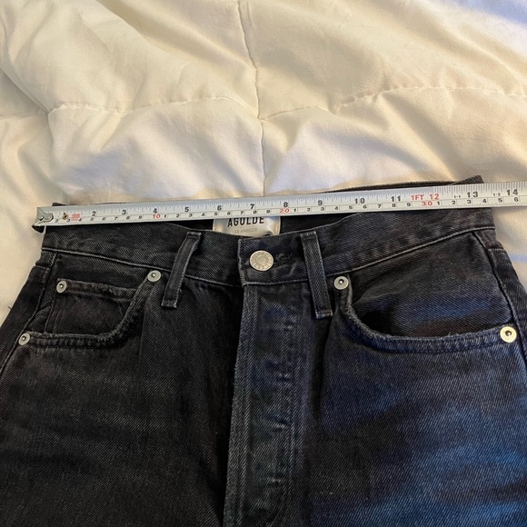 AGOLDE
90's High-Rise Loose Jeans. Black size 23  Grunge era distressed - Picture 11 of 14